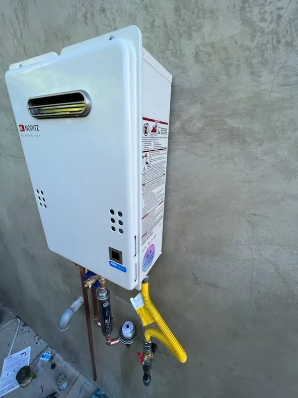 Tankless water heater installation for Scarlets Mill homes